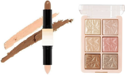 nn perfect new best highlighter with contour stick easy to use pack of 2(2 Items in the set)