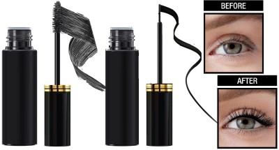 Libline Waterproof & Long Lasting Eyeliner & Mascara, Black(2 Items in the set)