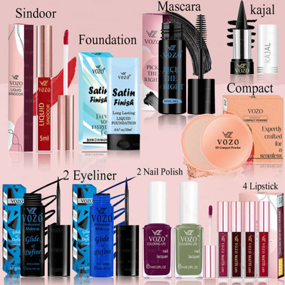 VOZO Makeup Combo Full Cosmetic Kit with High-Quality, Skin-Friendly -373(13 Items in the set)