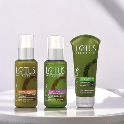 Lotus Professional Phytorx Soothing Toner Herbcomplex Lotion With Deep Pore Facewash(3 Items in the set)