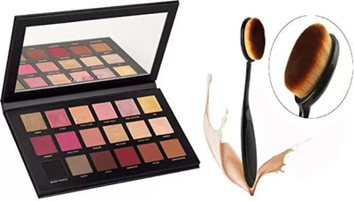 Jollity Sensational Beauty Eyeshadow Palette WITH OVAL FOUNDATION BRUSH (2 Items in the set)(2 Items in the set)