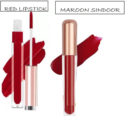 Luipui RED COLOR LIPSTICK AND MAROON COLOR SINDOOR PACK OF 2(1 Items in the set)