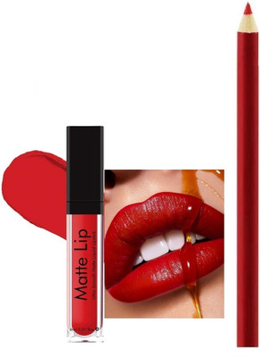 Wonholli Water Proof Creamy Definer Lip Liner Pencil ,Liquid Matte Lipstick(2 Items in the set)
