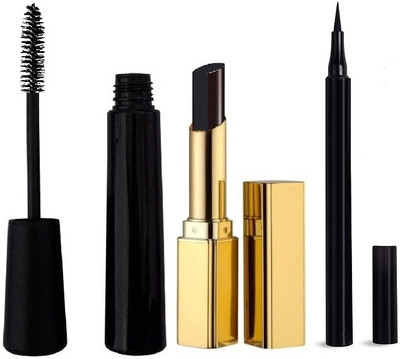 BLUEMERMAID PROFESSIONAL COMBO KIT BLACK LIPSTICK BLACK SKETCH EYELINER & MASCARA(3 Items in the set)