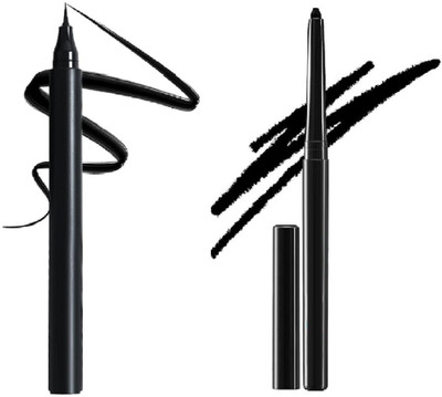 Neycare long lasting new easy to use kajal with eyeliner pack of 2(2 Items in the set)