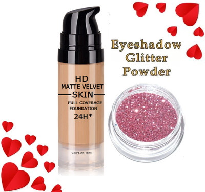 ADJD MULTI USE MINI GILLITER LIGHT PINK & 24 H FOUNDATION(2 Items in the set)