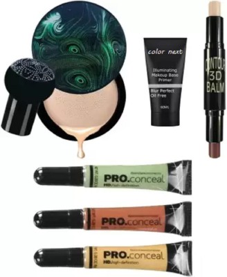 COLOR NEXT FACE PRIMER , FOUNDATION , 2 IN 1 CONTOUR STICK AND CONCEALER(6 Items in the set)