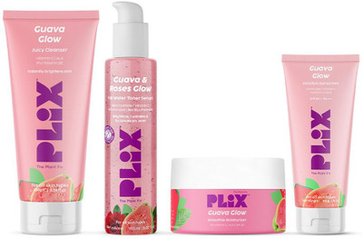 The Plant Fix Plix Hydrating Cleanser, Toner Serum, Smoothie Moisturizer, Invisible Sunscreen(4 Items in the set)