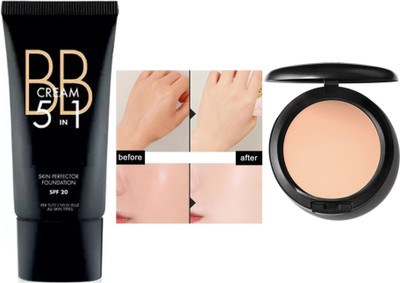 DARVING Matte Pressed Setting Powder Compact with BB CREAM SPF 20(2 Items in the set)