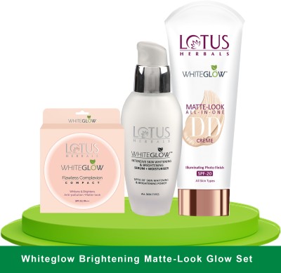 LOTUS HERBALS WhiteGlow Skin Brightening Matte-Look Set(3 Items in the set)