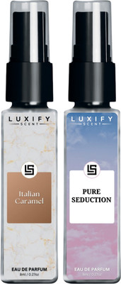 Luxify Scent Italian Caramel & Pure Seduction Perfume | Long-Lasting | Luxury Gift Pack |(2 Items in the set)
