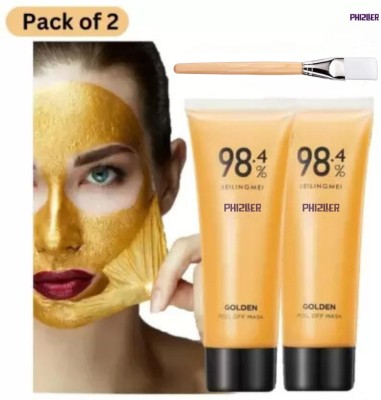 PHIZLLER Golden Peel Mask | Revitalizing Gold Glow Treatment for Skin Perfection(2 Items in the set)