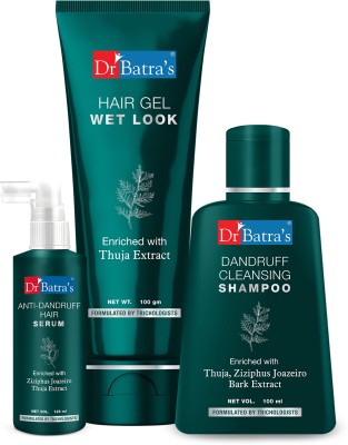 Dr Batra's Dandruff Cleansing Shampoo - 100 ml, Hair Gel - 100 gm and Anti Dandruff Hair Serum(3 Items in the set)
