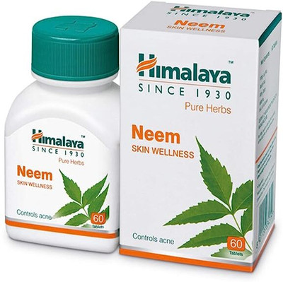 HIMALAYA Wellness Neem, 60 Tablet | Pure Herbs for Skin Wellness(1 Items in the set)