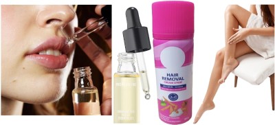 Latixmat Mini Hair Removal Spray with Small Serum For Glowing Skin(2 Items in the set)