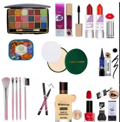 Valhalla 13 items all in one face makeup combo for girls(13 Items in the set)