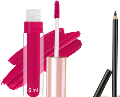 HUZURLU Professional Lipstick kajal Combo Pack(2 Items in the set)