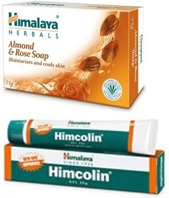 HIMALAYA Himcolin Gel 30 g with Rose Soap, 75gm(2 Items in the set)