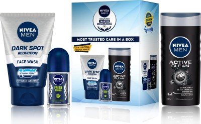 NIVEA BBD Special Combo, Facewash 100g, Shower Gel 250ml, Roll-On Deodorant 50ml (With Signed Celebrity Card)  (3 Items in the set)