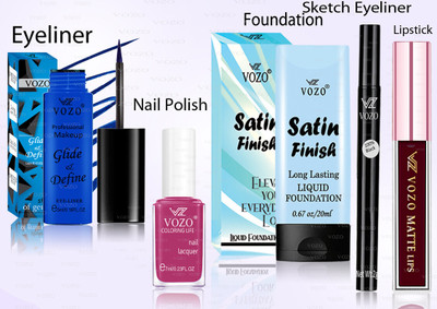 VOZO Makeup Combo Professional Cosmetic Kit with Ultra-Pigmented Set-324(5 Items in the set)