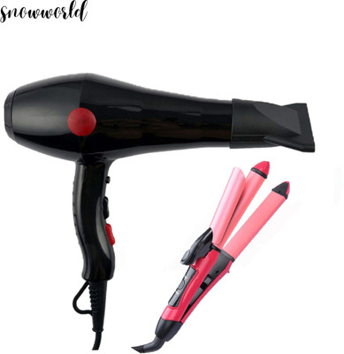 snowworld Hair dryer and Hair Straightener (Set of 2) (2 Items in the set)(2 Items in the set)
