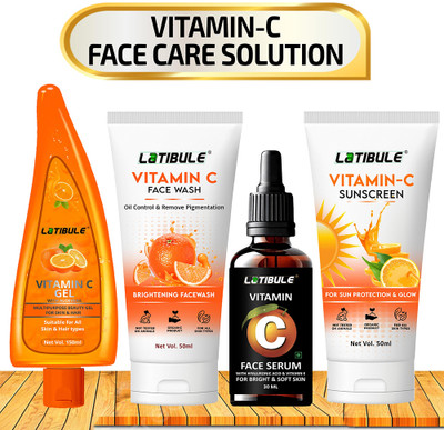 Latibule Vitamin C Excess oil,And Makeup Residue Without Stripping The Skin's Natural Moisture(1 Items in the set)