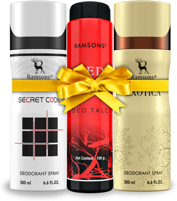RAMSONS DEODORANT TALC COMBO - 10(3 Items in the set)