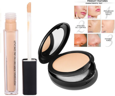 Yuency Matte finish Pressed compact with HD spotless liquid concealer(1 Items in the set)