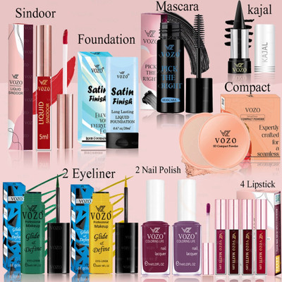 VOZO Makeup Combo Full Cosmetic Kit with High-Quality, Skin-Friendly -102(13 Items in the set)