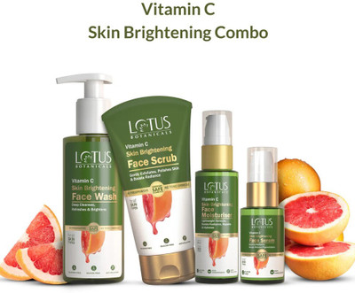 Lotus Botanicals Vitamin C Skin Brightening Combo.(4 Items in the set)