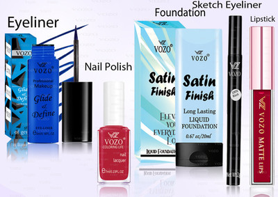 VOZO Makeup Combo Professional Cosmetic Kit with Ultra-Pigmented Set-14(5 Items in the set)