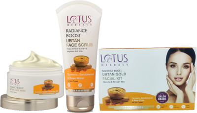 LOTUS HERBALS Radiance Boost Glow ( Ubtan(3 Items in the set)