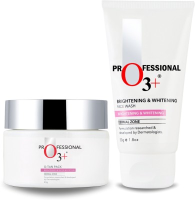 O3+ Brightening & Whitening Face Wash (50Gm) & D-Tan Face Pack Combo (50Gm) For All Skin Type(2 Items in the set)