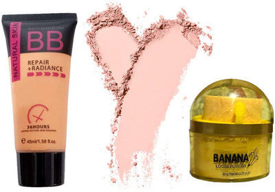 nn foundation with banana loose powder perfect pack of 2(2 Items in the set)