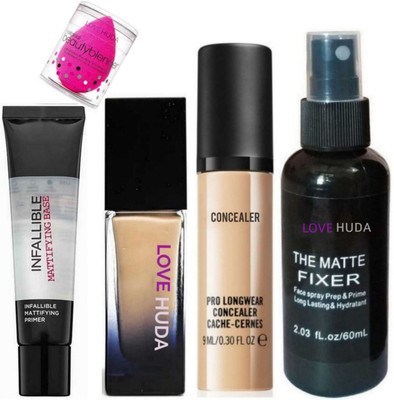 LOVE HUDA Professional Makeup Kit Combo Set For Girls And Woman(5 Items in the set)