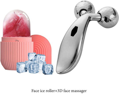 Piru Ice Roller for Puffy Face & 3D Manual Face Lifting Massager(2 Items in the set)