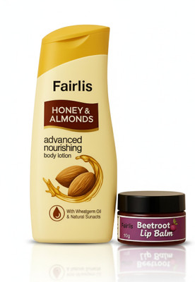Fairlis Beetroot Lip Nourisher and Honey Lotion Set for Softness & Glow(2 Items in the set)
