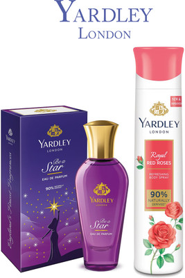 Yardley London STAR 30ML PERFUME & RED ROSE DEODORANT 150ML(S.K1)(2 Items in the set)