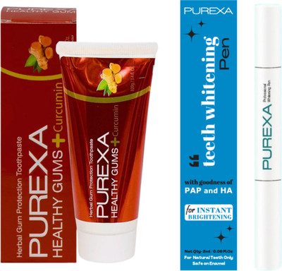 PUREXA Teeth Whitening Pen & Healthy Gums Combo(2 Items in the set)