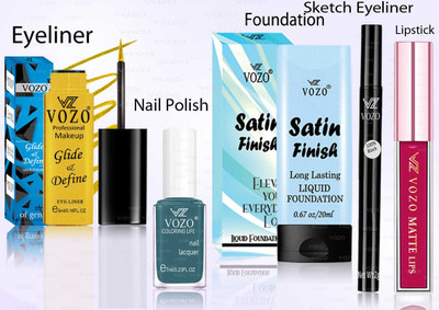 VOZO Makeup Combo Professional Cosmetic Kit with Ultra-Pigmented Set-217(5 Items in the set)