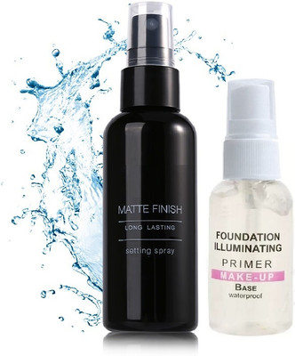 Yuency MAKEUP BASE GEL PRIMER WITH MAKEUP SETTING SPRAY FIXER COMBO(2 Items in the set)