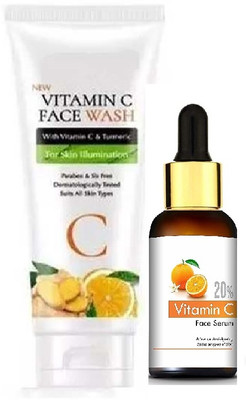 MYEONG Vitamin C Face Serum with Vitamin C Facewash for skin care(2 Items in the set)