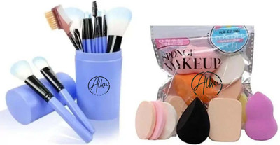 alku Professional Luxury Makeup Softtouch Brush Set with Storage Box - 12 Piece Makeup Brushes Set(2 Items in the set)