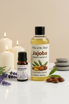 Elixir of the Forest Lavender Oil 15 ml | Jojoba Oil 200 ml | Aromatherapy & Massage(2 Items in the set)