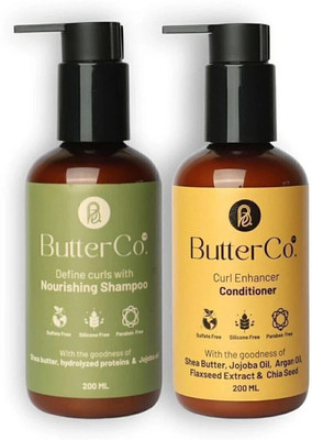 Butterco Define curls with nourishing shampoo + Curl Enhancer Nourishing Conditioner(2 Items in the set)
