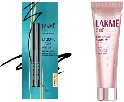 Lakmé 9 to 5 Complexion Care Face Cream Beige + Kajal Black - Twin Pack(2 Items in the set)