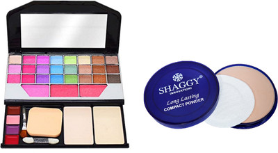 SHAGGY Matte Finish Compact Powder With All in1 Makeup Kit(2 Items in the set)
