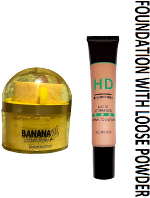 nn long lasting new foundation with setting loose powder perfect pack of 2(2 Items in the set)