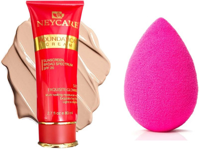 Neycare NEW FOUNDATION WITH BEAUTY BLENDER PERFECT PACK OF 2(2 Items in the set)