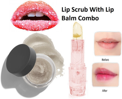 nn Lip Scrub For dark Tanned Lips Scrub With Lip Balm(2 Items in the set)